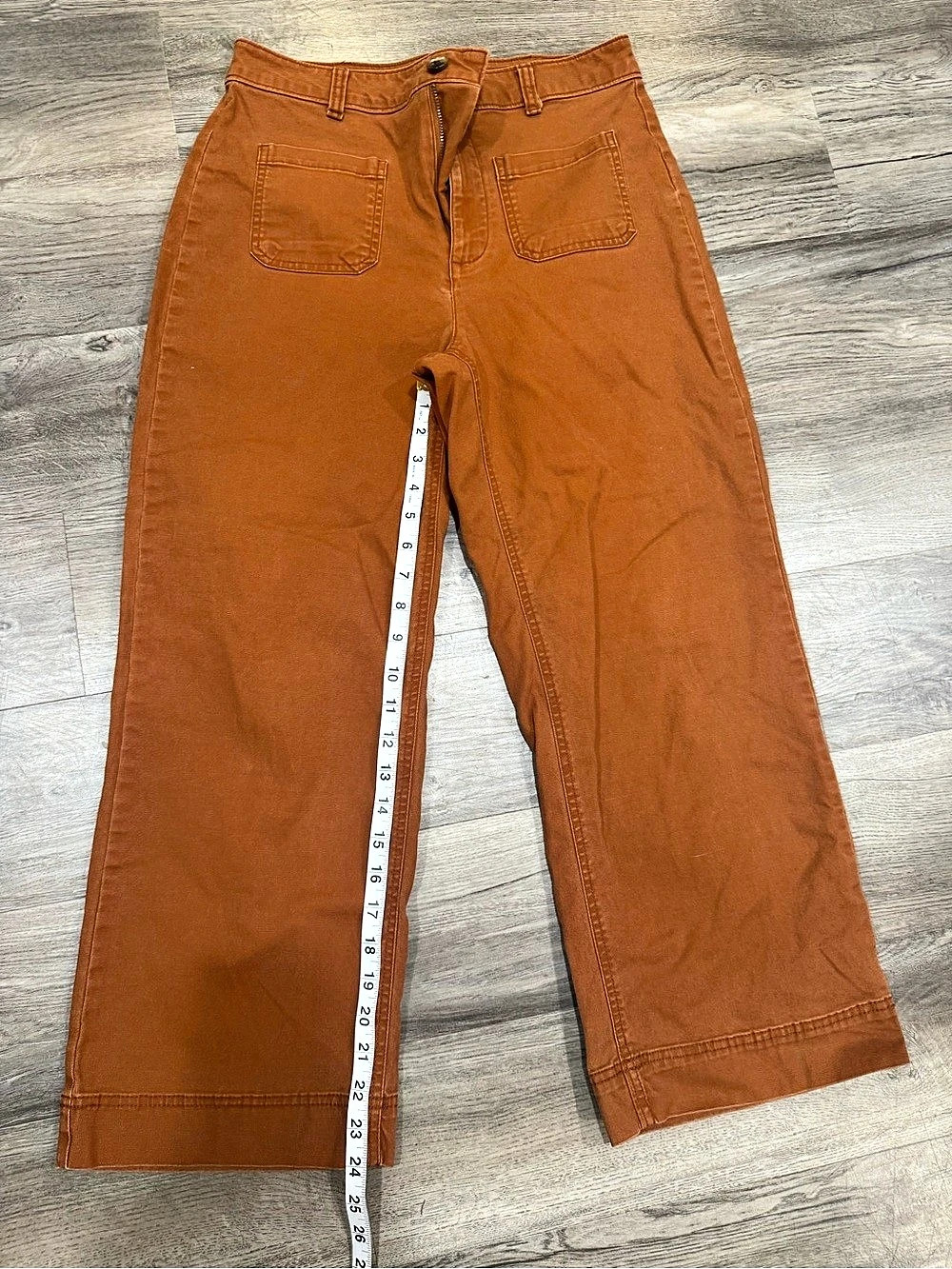 Old Navy High-Rise Wide Leg Pants Brown Size 4